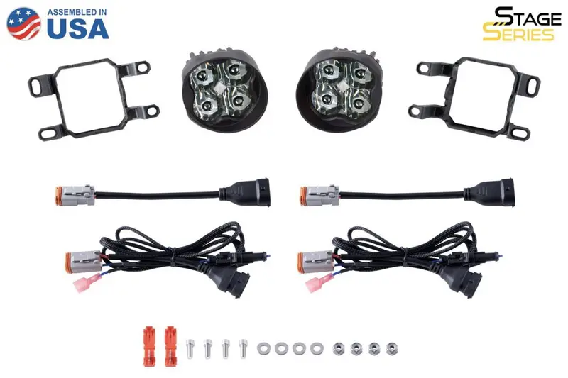 Diode Dynamics Ss3 Type Cgx Amber Max Led Universal Fog Light Kit W/ Backlight 2