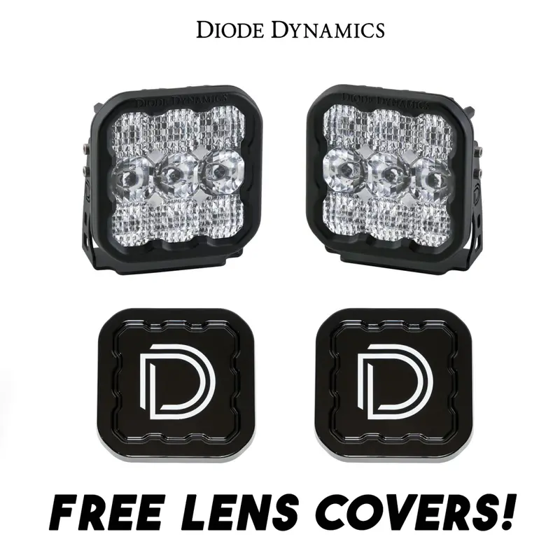Diode Dynamics Ss5 Pro Led Combo Light Kit W/ Multi Backlight Colors & Covers 1