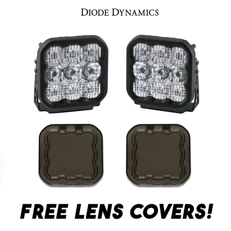 Diode Dynamics Ss5 Pro Led Combo Light Kit W/ Multi Backlight Colors & Covers 1