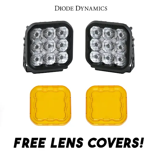 Diode Dynamics Ss5 Pro Led Driving Light Kit W/ Multi Backlight Colors & Covers 1