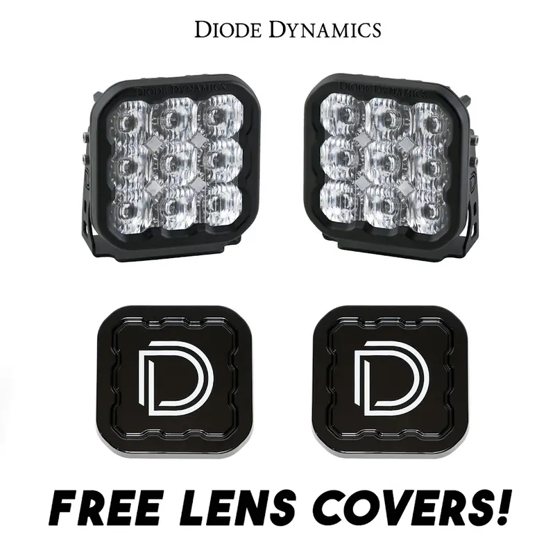Diode Dynamics Ss5 Pro Led Driving Light Kit W/ Multi Backlight Colors & Covers 1