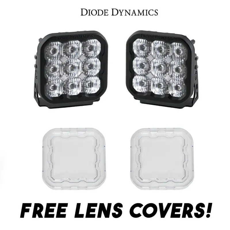 Diode Dynamics Ss5 Sport Driving Light Kit W/ Multi Backlight Colors & Covers 1