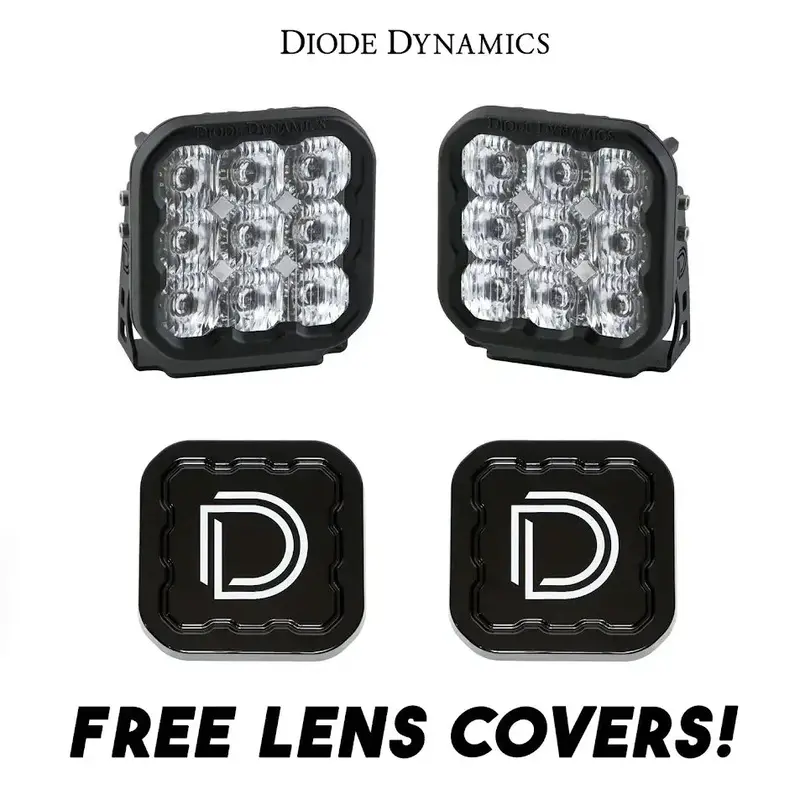 Diode Dynamics Ss5 Sport Driving Light Kit W/ Multi Backlight Colors & Covers 1