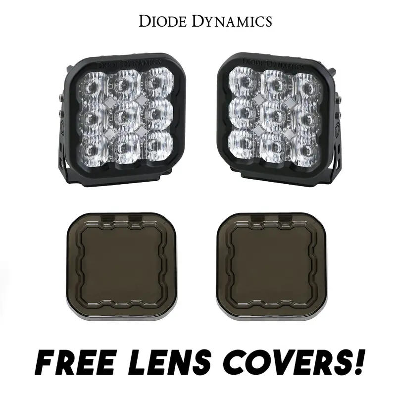 Diode Dynamics Ss5 Sport Driving Light Kit W/ Multi Backlight Colors & Covers 1