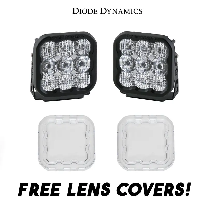 Diode Dynamics Ss5 Sport Led Combo Light Kit W/ Multi Backlight Colors & Covers 1