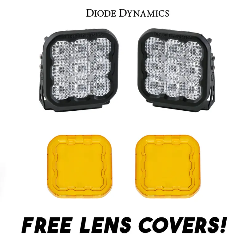 Diode Dynamics Ss5 Sport Led Flood Light Kit W/ Multi Backlight Colors & Covers 1