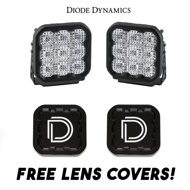 Diode Dynamics Ss5 Sport Led Flood Light Kit W/ Multi Backlight Colors & Covers 1