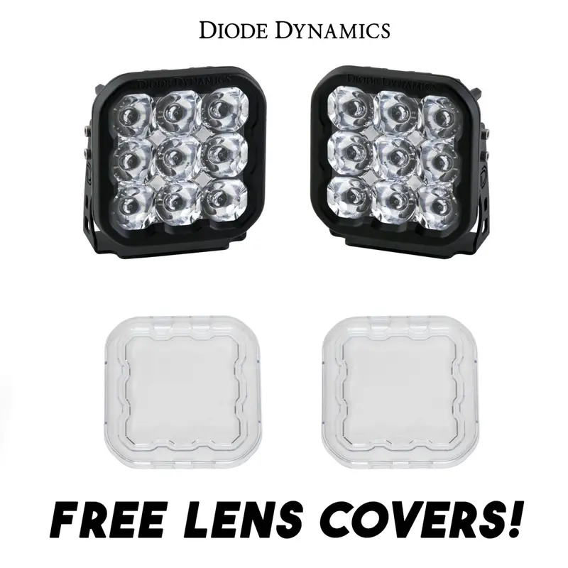 Diode Dynamics Ss5 Sport Led Spot Light Kit W/ Multi Backlight Colors & Covers 1