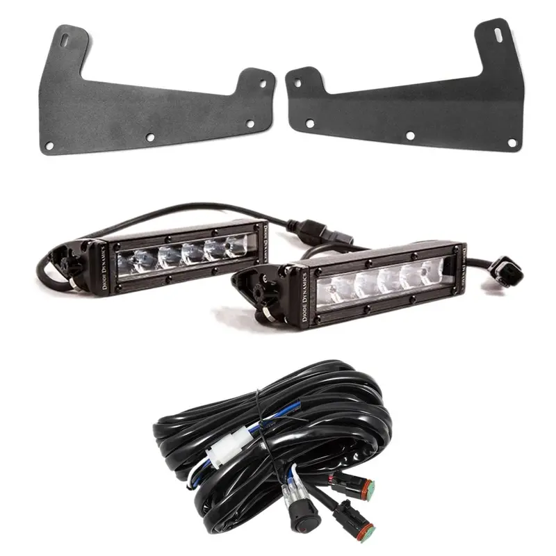 Diode Dynamics Ss6 Clear Driving Light Bars/Toggle/Brackets For 21+ Ford Bronco 1