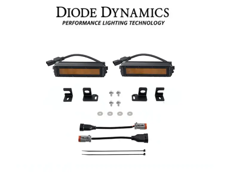 Diode Dynamics Ss6 Led 6'' Fog Lights Kit - Amber Wide For 2024+ Toyota Tacoma 1