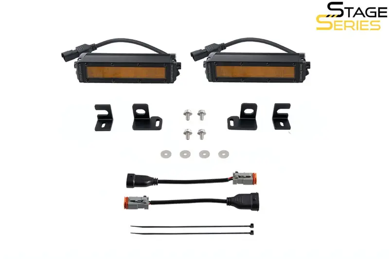 Diode Dynamics Ss6 Led 6'' Fog Lights Kit - Amber Wide For 2024+ Toyota Tacoma 2