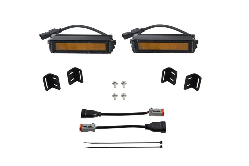 Diode Dynamics Ss6 Led Wide Amber Fog Light Kit For 22-23 Toyota Tundra/Sequoia 1