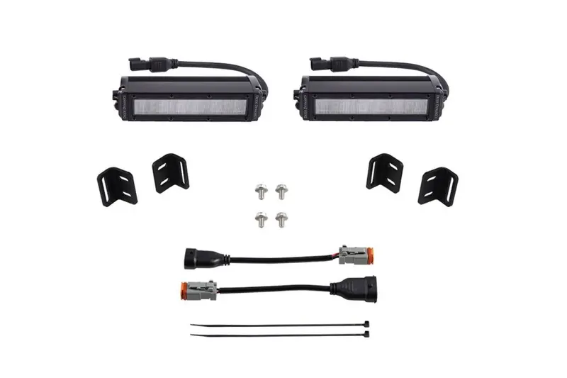 Diode Dynamics Ss6 White Led Wide Fog Light Kit For 22-23 Toyota Tundra/Sequoia 1