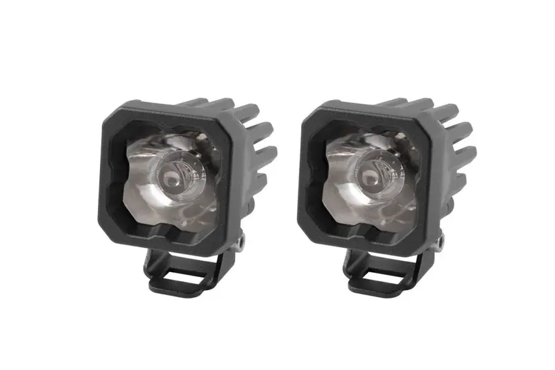 Diode Dynamics Ssc1 Pro White Spot Light Pod Kit W/ Amber Backlight W/ Harness 1