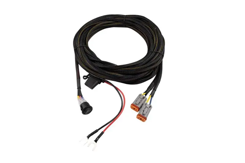 Diode Dynamics Ssc1 Pro White Spot Light Pod Kit W/ Amber Backlight W/ Harness 2
