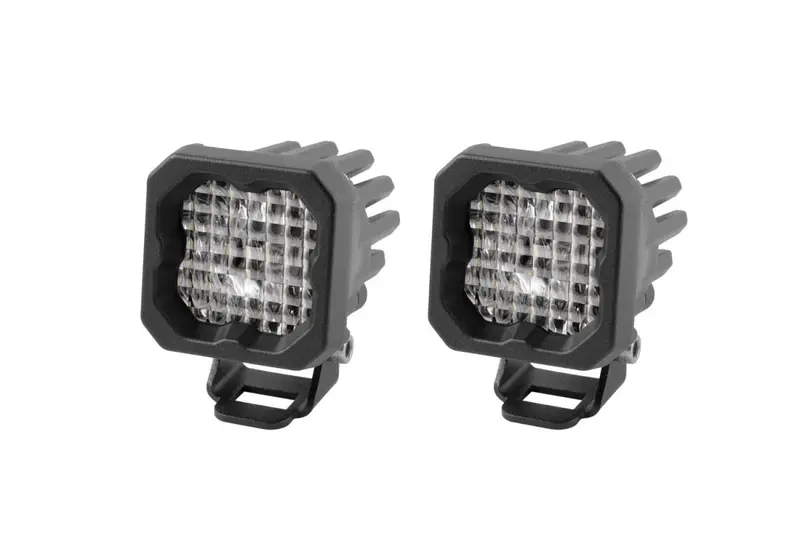 Diode Dynamics Ssc1 Pro White Universal Wide Light Pod Kit W/ Amber Backlight 1