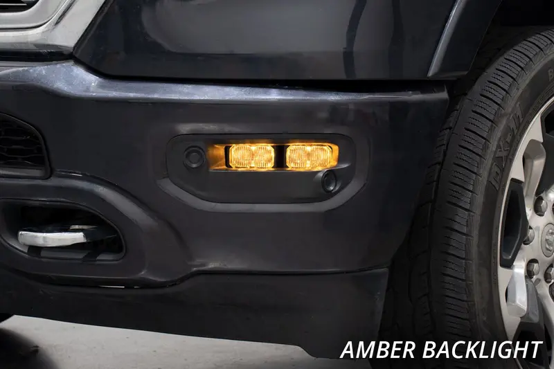 Diode Dynamics Ssc2 Led Yellow Sport Fog Pocket Kit For 2019-2024 Ram 1500 2