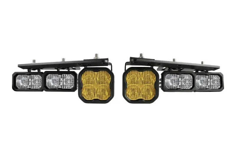 Diode Dynamics Stage Series Yellow Pro Fog Light Kit For 2021-2025 Ford Bronco 1