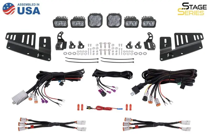 Diode Dynamics Stage Series Yellow Pro Fog Light Kit For 2021-2025 Ford Bronco 2