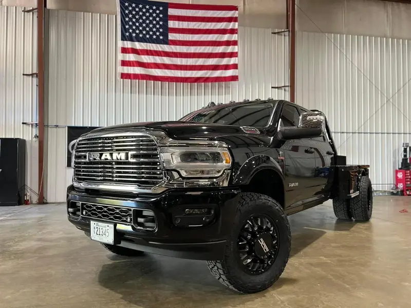 Dually Wheel Kit 94-18 Ram 92-10 Gm Aftermath Black/Milled 20X8.25 8X165 12.50 2