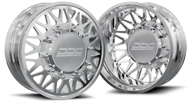 Dually Wheels The Mesh Forged 22X8.25 8X165 Polished 94-18 Dodge Ram 3500 92-10 Silverado/Sierra 3500 87-97 Ford F-350 Ddc Wheels 1