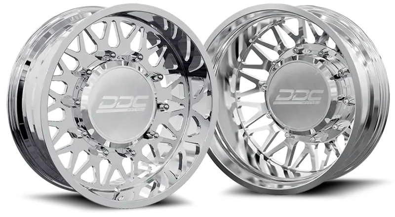 Dually Wheels The Mesh Forged 22X8.25 8X200 Polished Ss Fronts 19-25 Dodge Ram 3500 Ddc Wheels 1