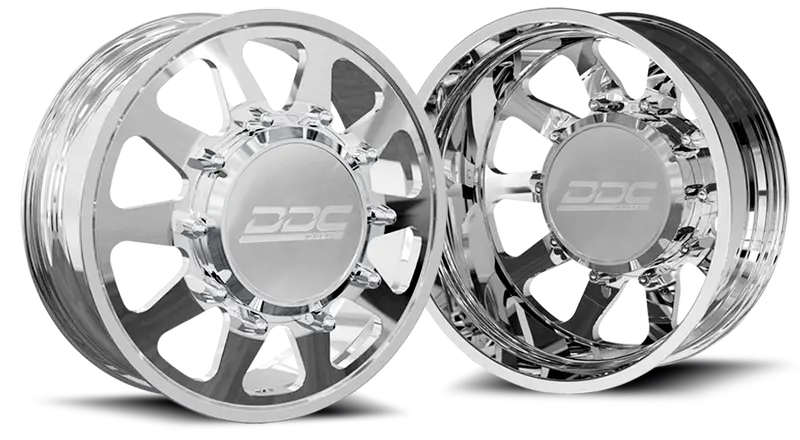 Dually Wheels The Ten Forged 20X8.25 8X165 Polished 94-18 Dodge Ram 3500 92-10 Silverado/Sierra 3500 87-97 Ford F-350 Ddc Wheels 1