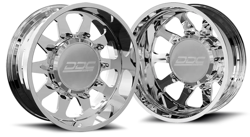 Dually Wheels The Ten Forged 22X8.25 8X200 Polished Ss Fronts 19-25 Dodge Ram 3500 Ddc Wheels 1