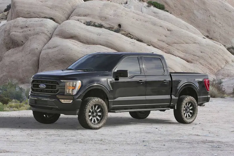 Fabtech 2" Coilover Lift Kit W/ Front Upper Control Arms & Rear Shocks For 2021-2025 F150, 4Wd 2