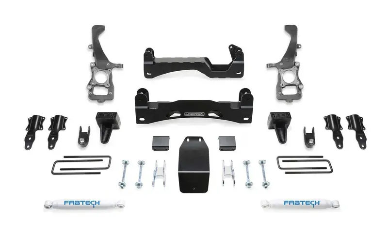 Fabtech 6" Lift Kit W/ Performance Twin Tube Rear Shocks For 2021-2025 F150, 4Wd 1