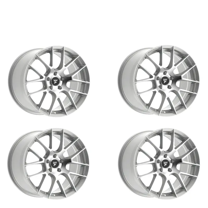 Fittipaldi (4) 360Bs 20X10 5X4.50 +42 Hb 73.1 Brushed Silver Aluminum Wheels 1