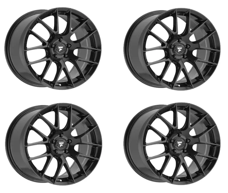 Fittipaldi (4) Fs360b 20X10 5X115 +18 Hb 71.5 Gloss Black Aluminum Alloy Wheels 1