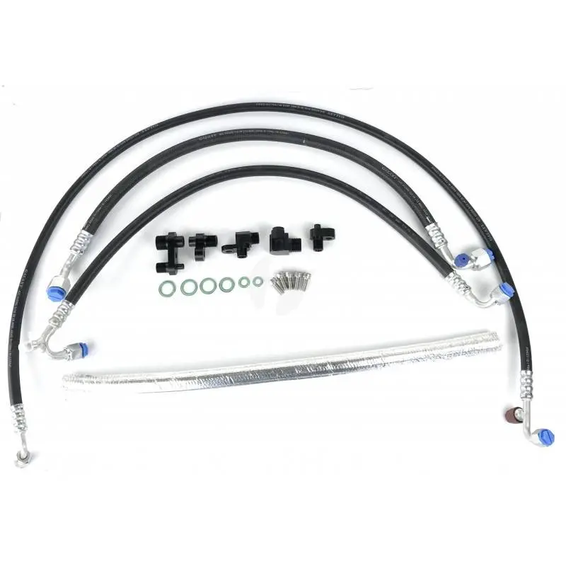 Fleece Performance A/C Line Reroute Kit For 13-18 6.7L Cummins 1