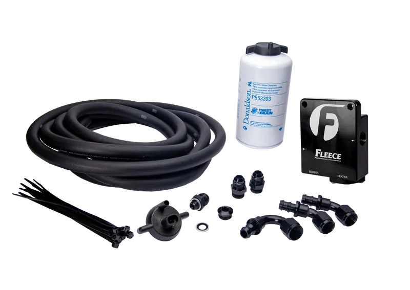 Fleece Performance Auxiliary Fuel Filter & Line Kit For 98.5-02 Cummins Diesel 1