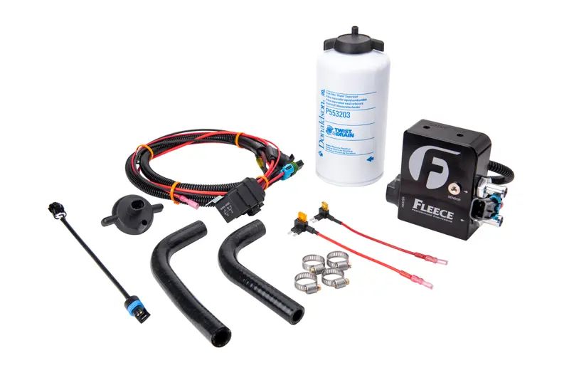 Fleece Performance Auxiliary Heated Fuel Filter Kit 2011-2016 6.6L Lml Duramax 1