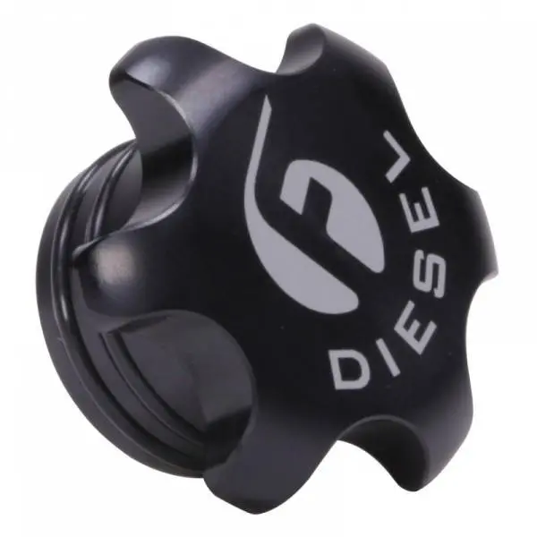 Fleece Performance Black Billet Aluminum Fuel Cap For 13-19 6.7L Cummins 1