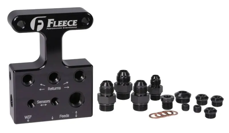 Fleece Performance Fuel Distribution Block 2007.5-2009 Dodge 6.7L Cummins Diesel 1