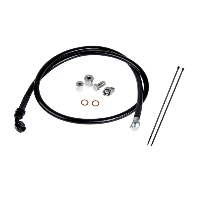Fleece Performance Remote Turbo Oil Feed Line Kit For 2001-2016 Duramax With 12Mm Or 16Mm Fitting 1