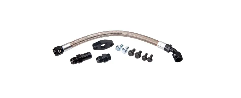 Fleece Turbo Drain Tube Kit For 2003-2009 Dodge Ram 5.9L/6.7L Cummins S300/S400 1