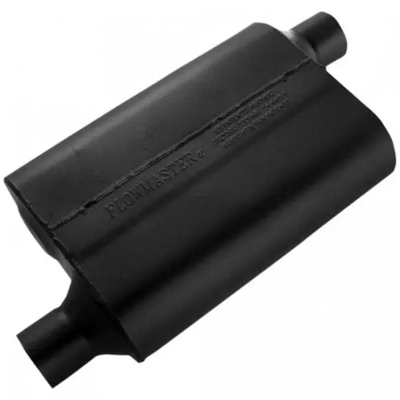 Flowmaster 40 Series 2.25" In/Out Offset Aggressive Chambered Universal Muffler 1