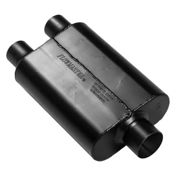 Flowmaster 40 Series 2.5" Dual In 3" Center Out Aggressive Chambered Muffler 2