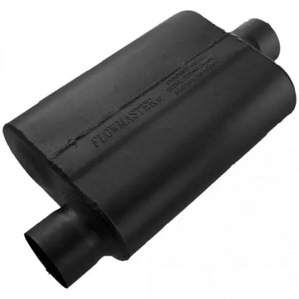 Flowmaster 40 Series 3" Offset In 3" Center Out Aggressive Chambered Muffler 1