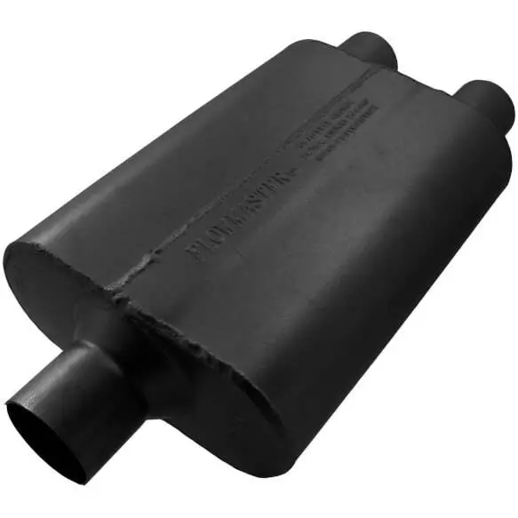 Flowmaster 40 Series Delta Flow 2.5" Offset In 2.25" Dual Out Universal Muffler 1