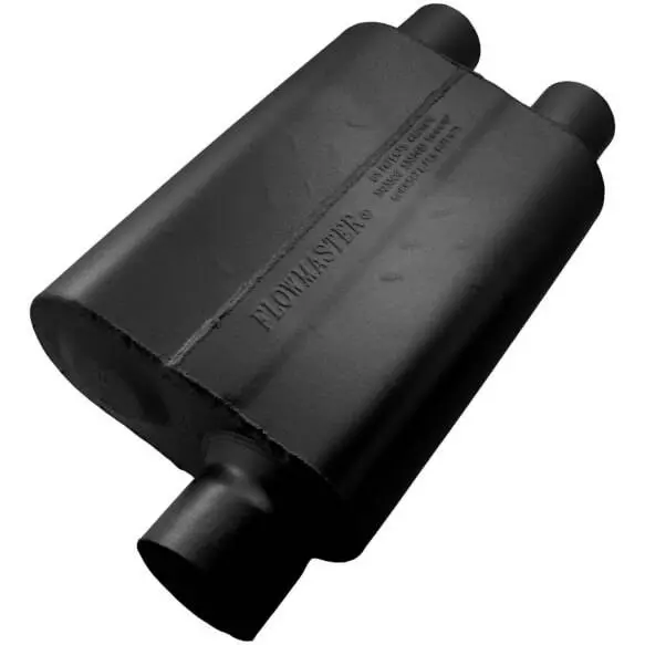 Flowmaster 40 Series Delta Flow 3" Offset In 2.5" Dual Out Universal Muffler 1