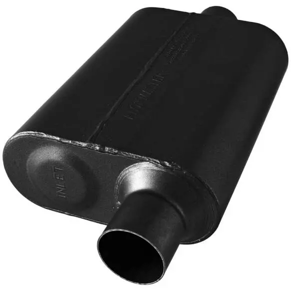 Flowmaster 40 Series Stainless 2.5" Offset In 2.5" Center Out Universal Muffler 1