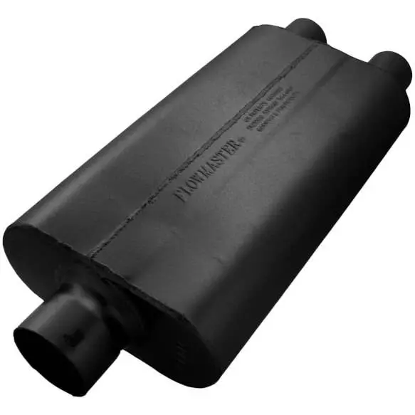 Flowmaster 50 Series Delta Flow 3" In 2.25" Dual Out Universal Chambered Muffler 1