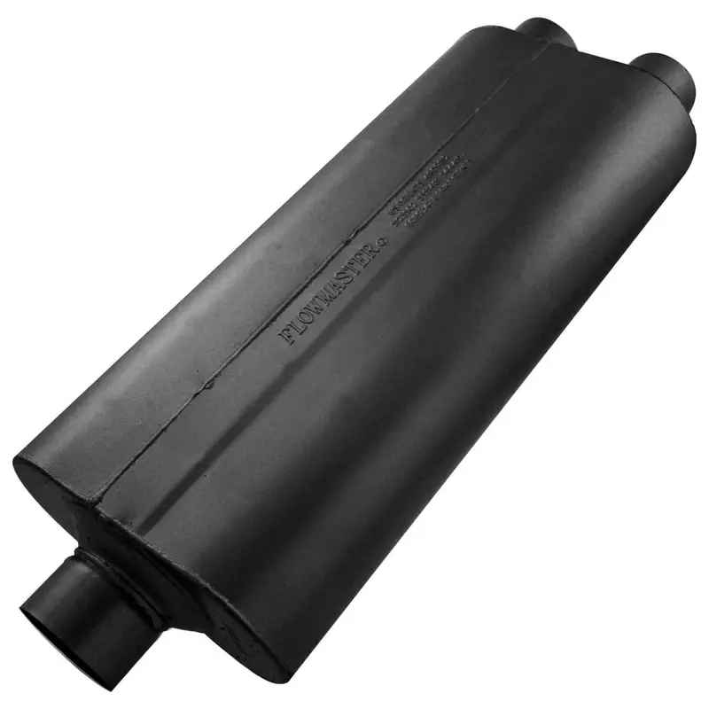 Flowmaster 70 Series 3" Center In 2.5" Dual Out Universal Chambered Muffler 1