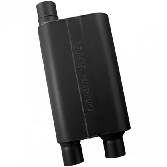 Flowmaster 80 Series 2.5" Offset In 2.5" Dual Out Universal Chambered Muffler 2