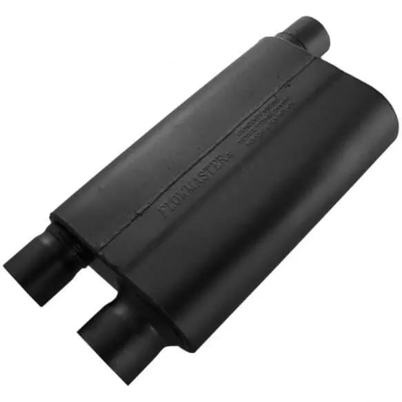 Flowmaster 80 Series 3" Offset In 2.5" Dual Out Universal Chambered Muffler 1