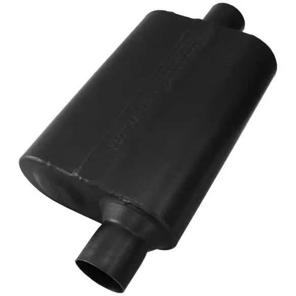 Flowmaster Stainless 40 Series Delta Flow 2.5" Offset In 2.5" Center Out Muffler 1